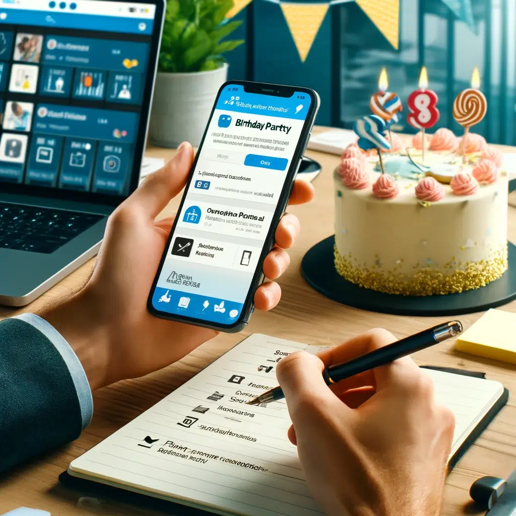 Redes Sociales en Cumpleaños, using social media on birthdays