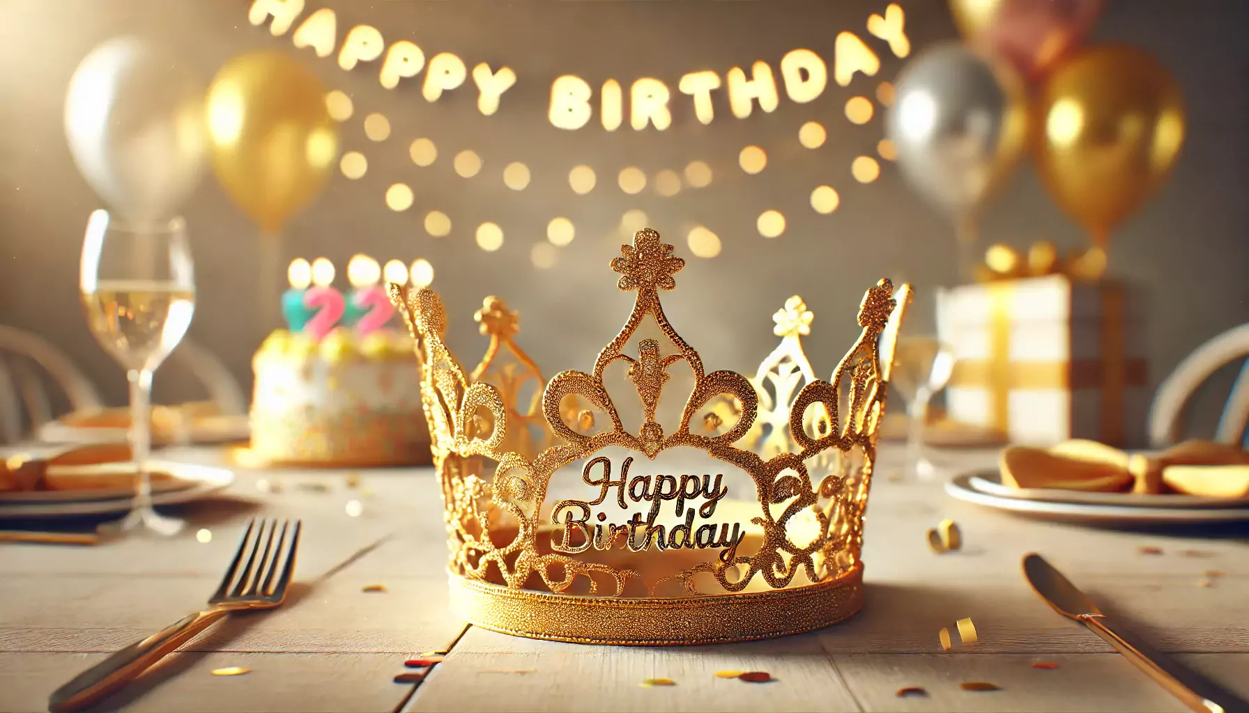 corona para cumpleaños